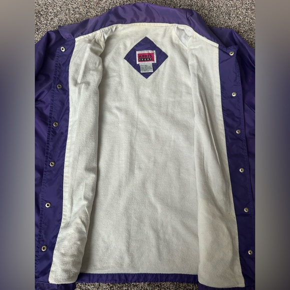 Vintage Apres Sport Snap up Nylon Jacket with Cotton lining size large - Picture 5 of 8